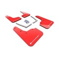 Rally Armor Rally Armor MF50-UR-RD-WH Red Urethane Mud Flap with White Logo for 2016-2019 Honda Civic Si MF50-UR-RD/WH